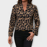 Catarina - Lässige Leopardenbluse