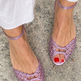Isadora | Sandalias Tejidas Doradas