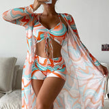 Laluna® | 3-teiliges Bikini-Set mit Muster