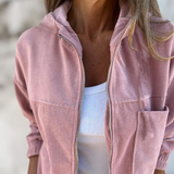 Luna - Chaqueta de pana con cremallera