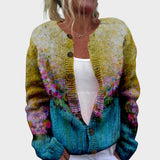 Rita - Herbstblumen Cardigan