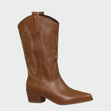 Western-Cowboystiefel aus Leder