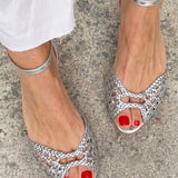 Isadora | Sandalias Tejidas Doradas