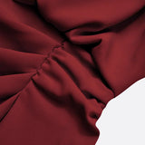 María™ | Elegante vestido midi con detalles drapeados