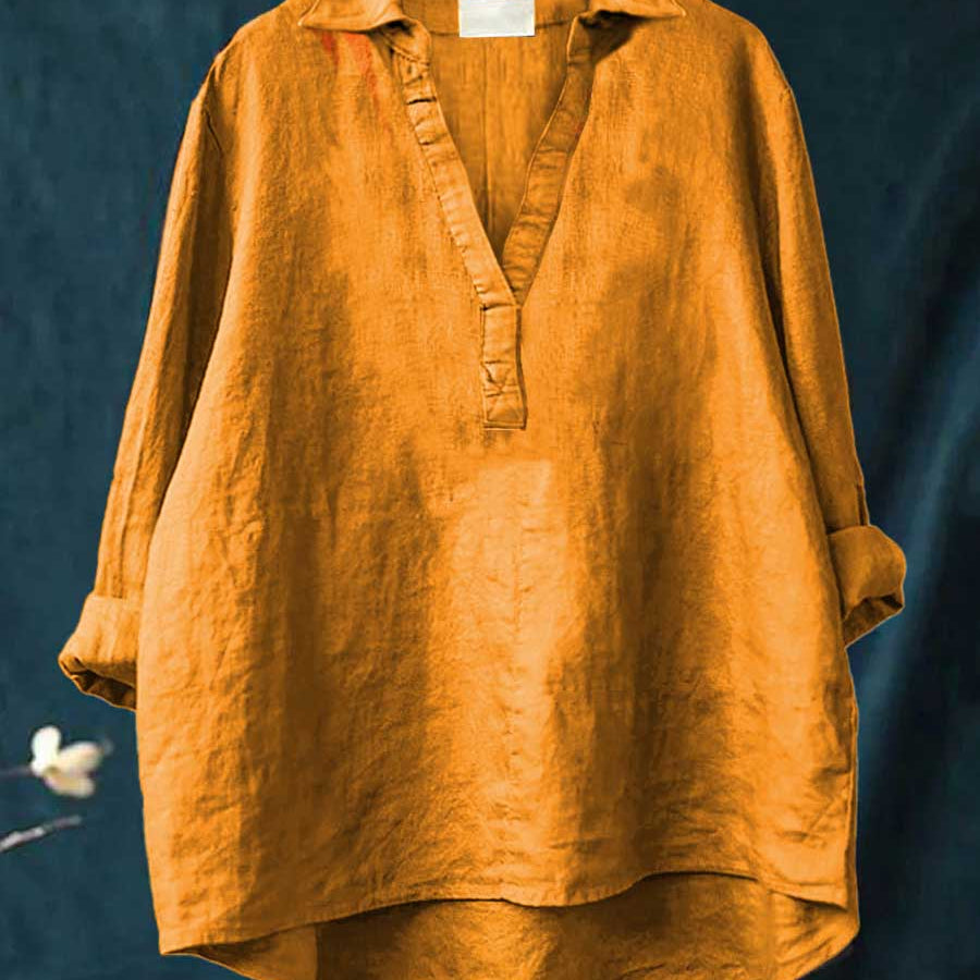 Andrea | Elegante Leinenbluse für den Sommer