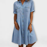 Vestido Combinado en A