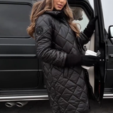 Amber | Elegantna jakna sa kapuljačom od perja