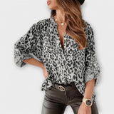 Iara - Moderne Bluse mit Leopardenmuster