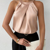 Miranda™ | Elegantna satin bluzica sa otvorenim ramenima