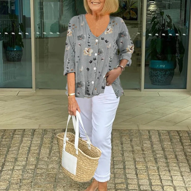 Marloes™ | Elegantna Bluza sa Cvećem