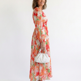 Camille | Maxikleid mit langen Ärmeln und Blumenmuster