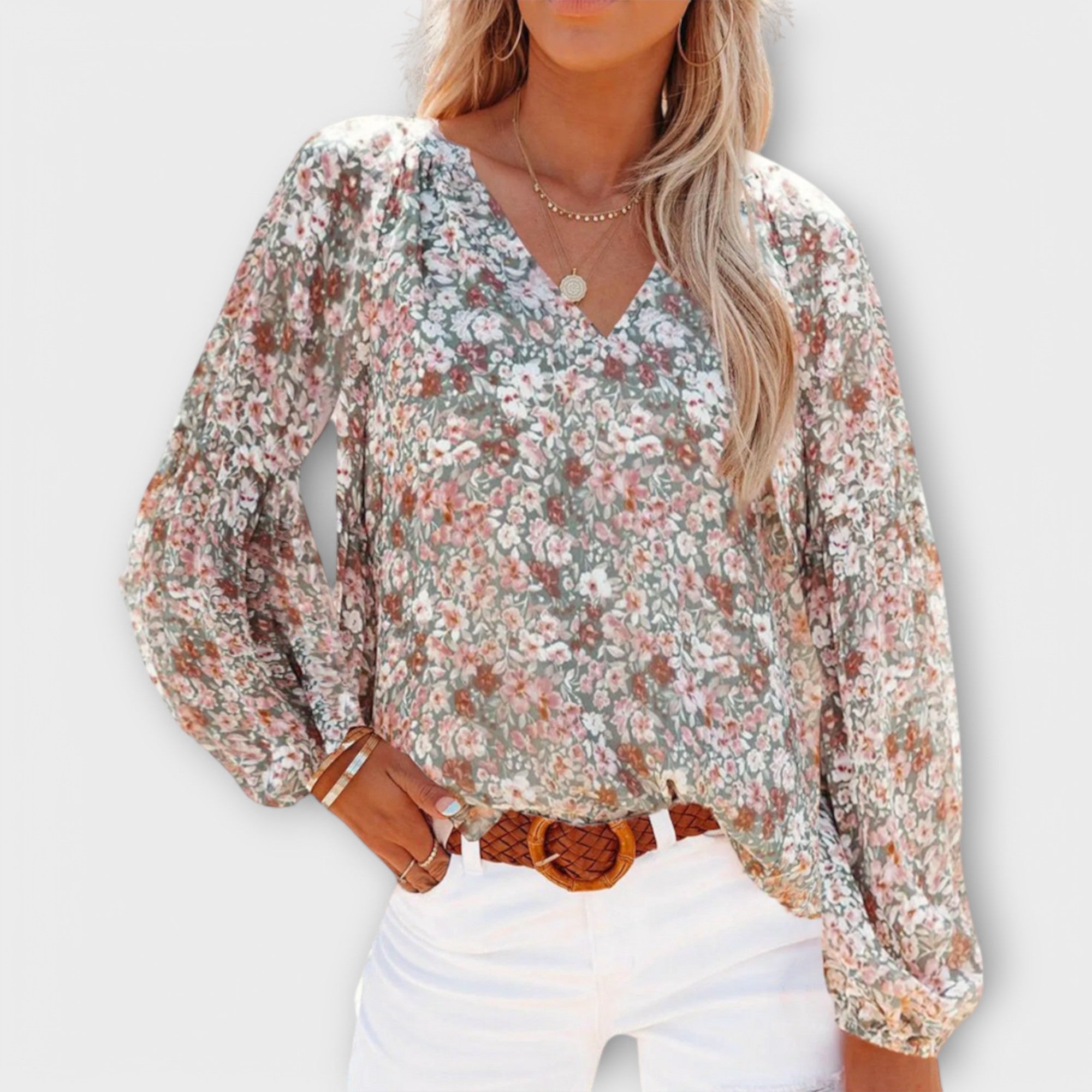Remi - Blusa femenina de manga larga