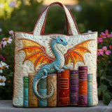 Bolsa Acolchada - Dragón Verde Guardián de Libros