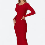 Agathe | Elegantes Kleid mit tiefem Rückenausschnitt