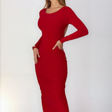 Agathe | Elegantes Kleid mit tiefem Rückenausschnitt