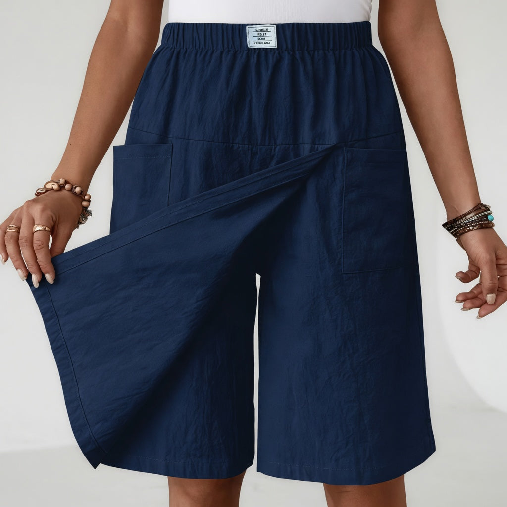 Libertine - Pantalones cortos con cintura elástica y bolsillos para libertad activa