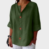 Idun - Blusa Casual de Lino