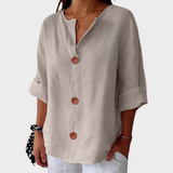 Idun - Blusa Casual de Lino