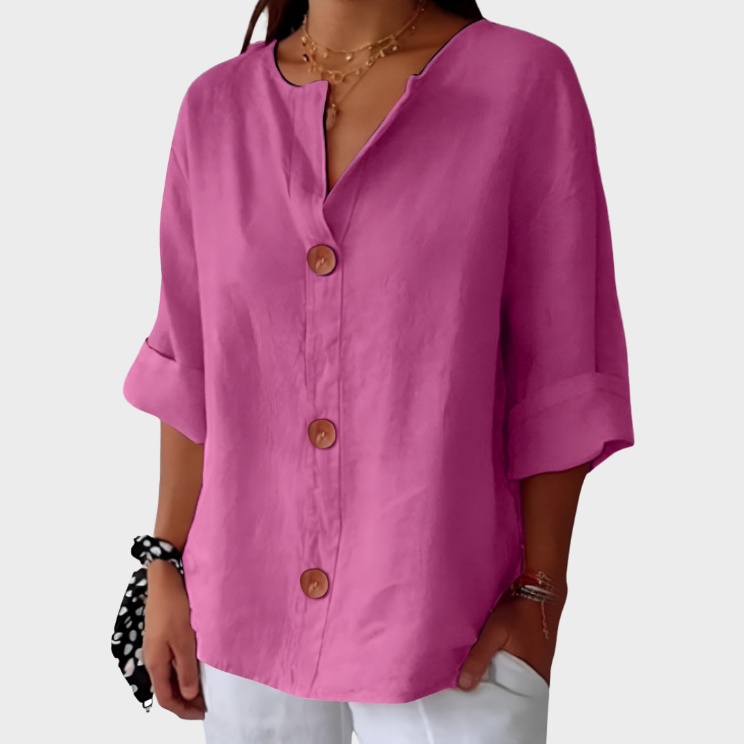 Idun - Blusa Casual de Lino