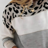Sara | Suéter Casual con Patrón de Leopardo