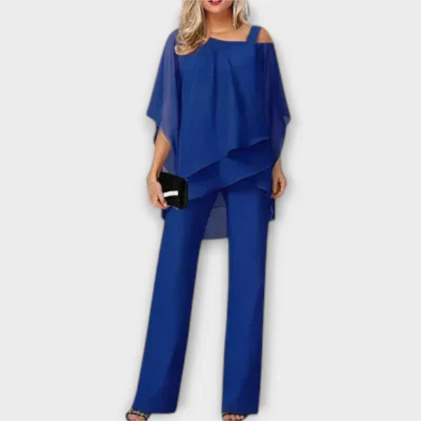 Celeste | Conjunto de Chiffon Elegante