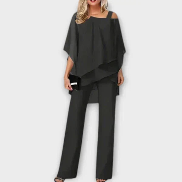 Celeste | Conjunto de Chiffon Elegante