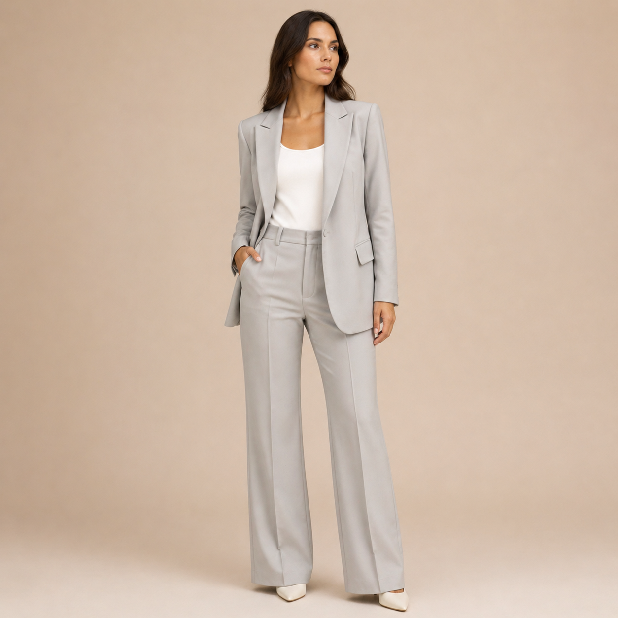 Vanessa - Conjunto Elegante con Pantalones Anchos