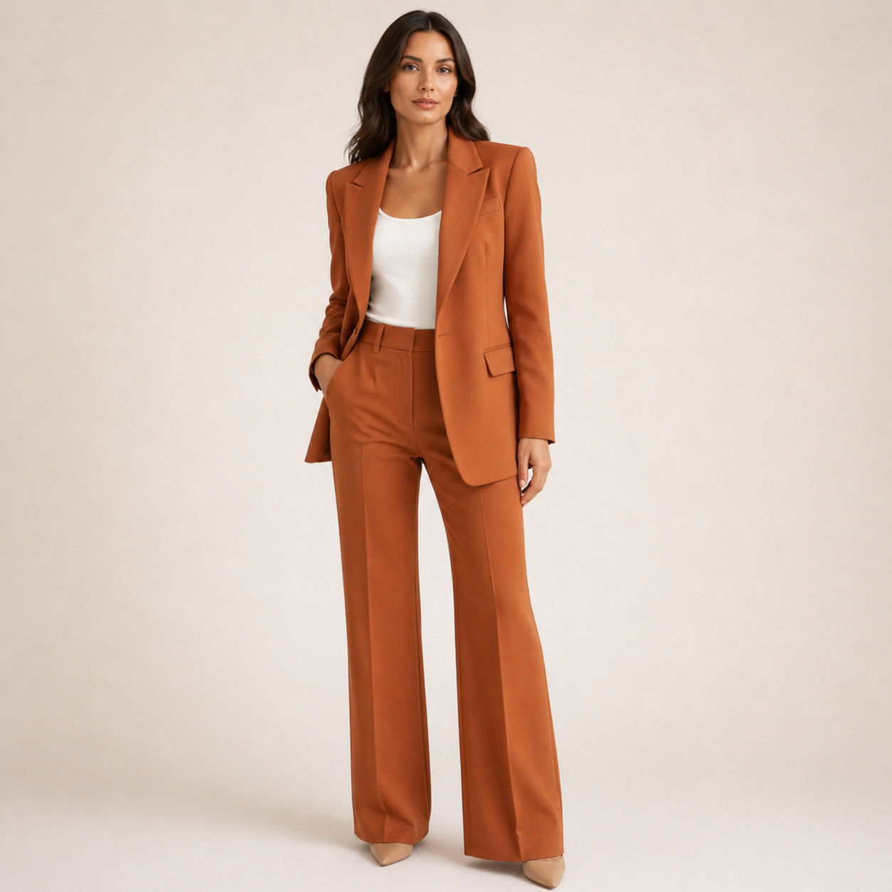 Vanessa - Conjunto Elegante con Pantalones Anchos