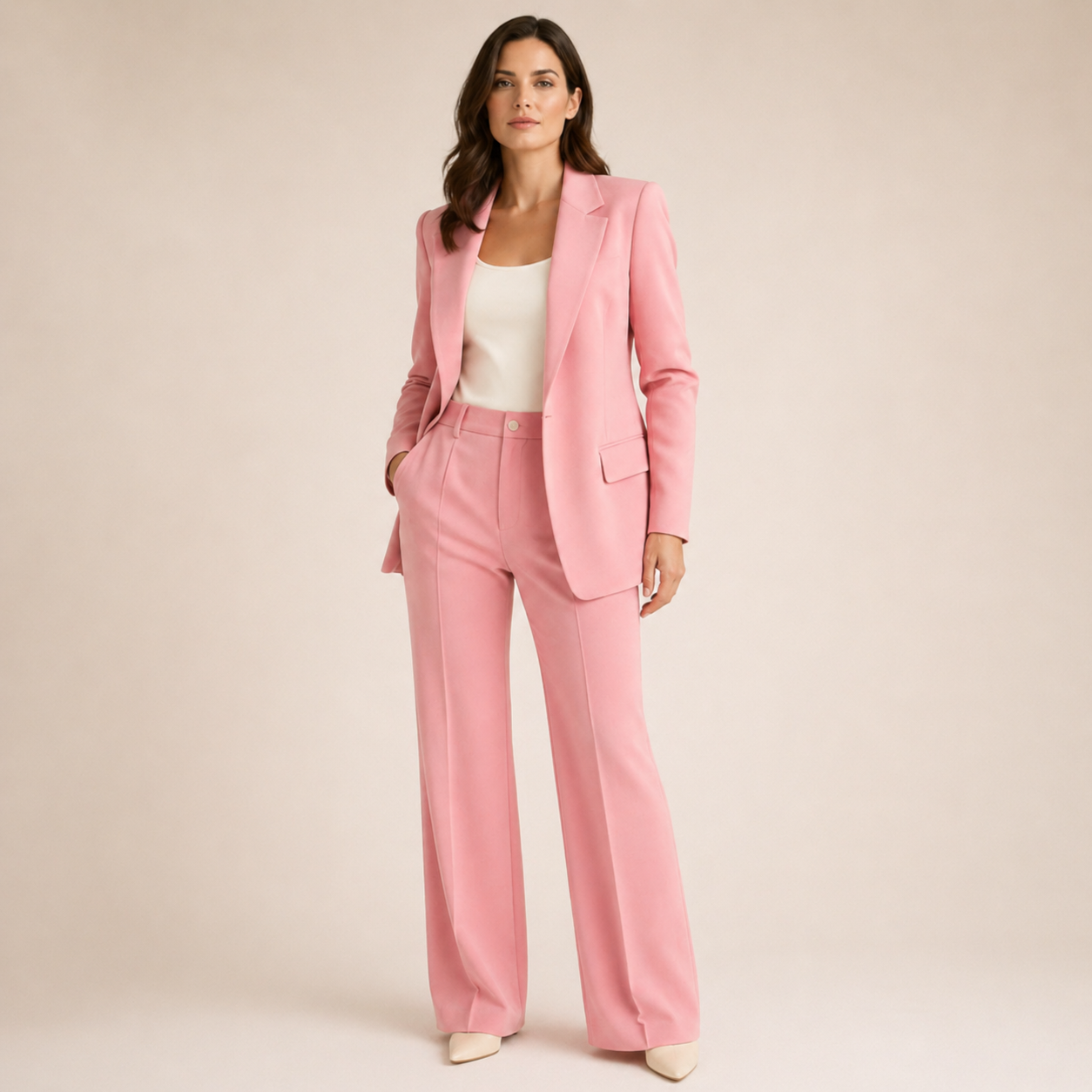 Vanessa - Conjunto Elegante con Pantalones Anchos