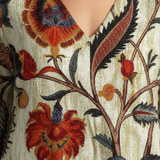Élise | Midikleid mit langen Ärmeln und floralem Muster