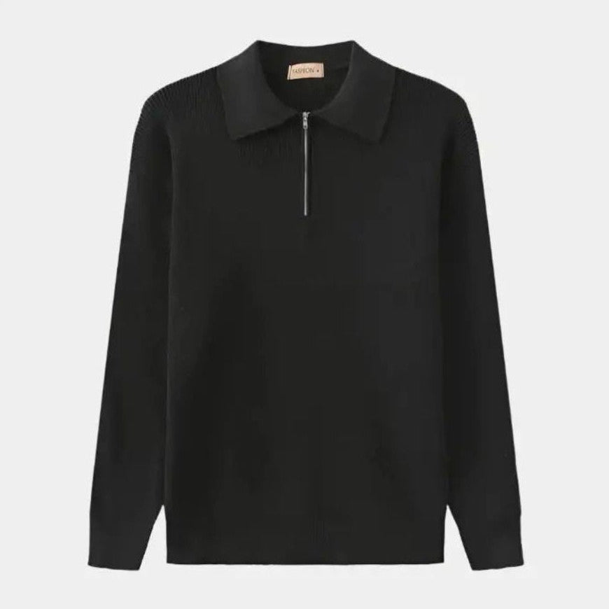 David™ | Suéter Polo con Cremallera