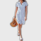 Luisa – Vestido Midi a Rayas