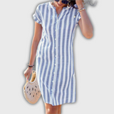 Luisa – Vestido Midi a Rayas