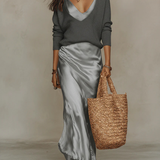 Solène - Vestido tipo slip & Combinación de punto