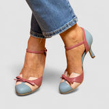 Bellarosa - Bunte Sandalen mit Knoten und Riemen, mit runder Zehenkappe