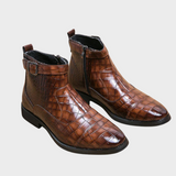 Dylan™ | Botas con Hebilla de Cuero Sintético