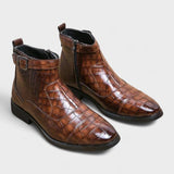 Dylan™ | Botas con Hebilla de Cuero Sintético