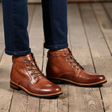 Caio - Retro-Stiefel mit runder Spitze