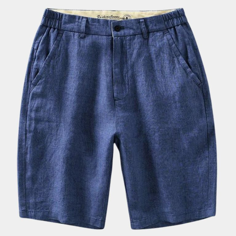 Felix™ | Pantalones Cortos de Lino Horizonte Azul