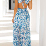 Isadora - Vestido Duga con escote y mangas fruncidas
