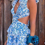 Isadora - Vestido Duga con escote y mangas fruncidas