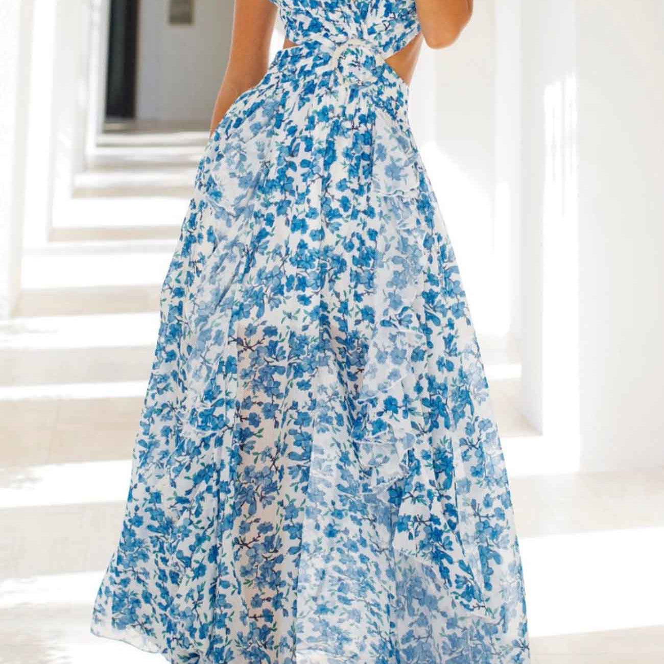 Isadora - Vestido Duga con escote y mangas fruncidas