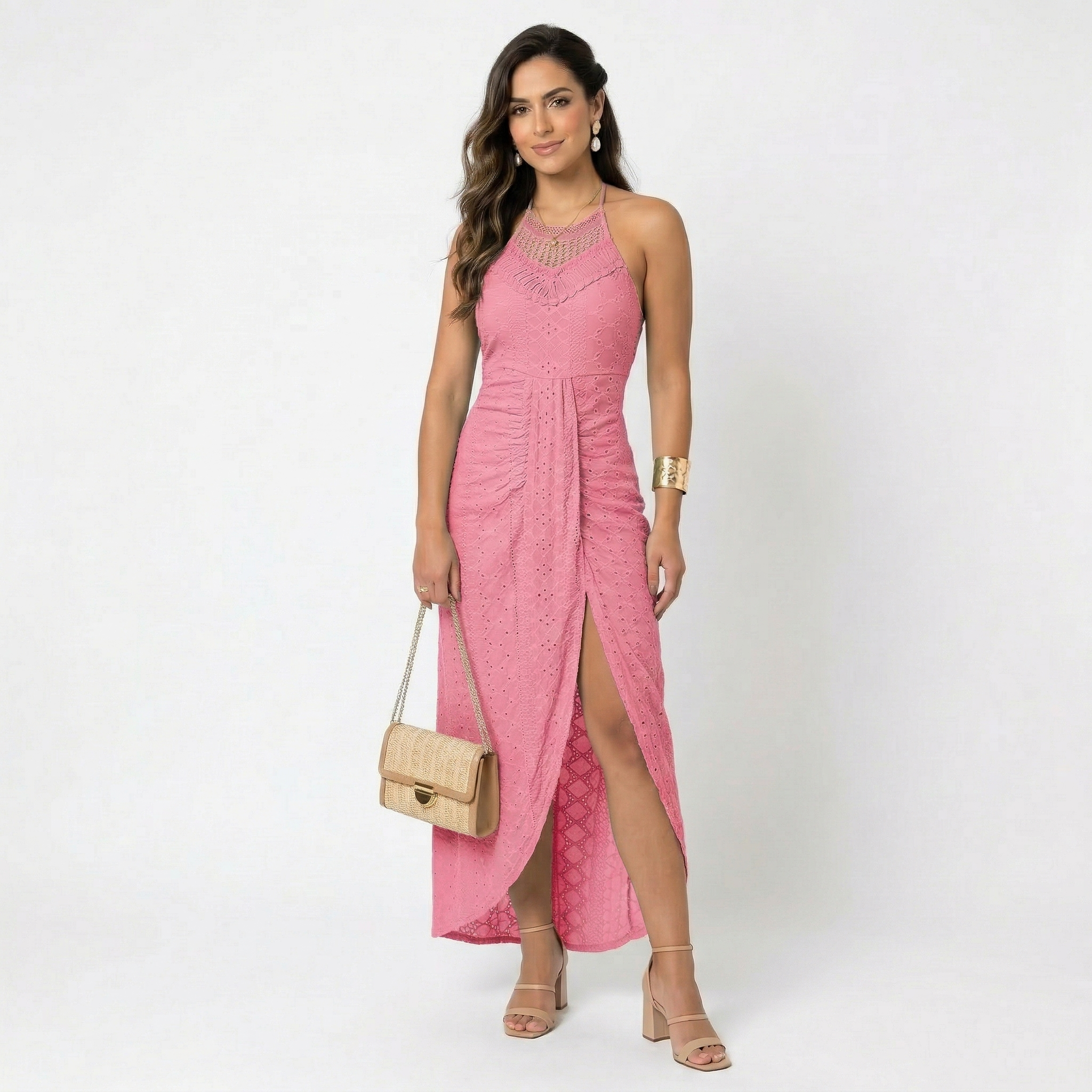 Valentina - Vestido Midi con Escote Cruzado