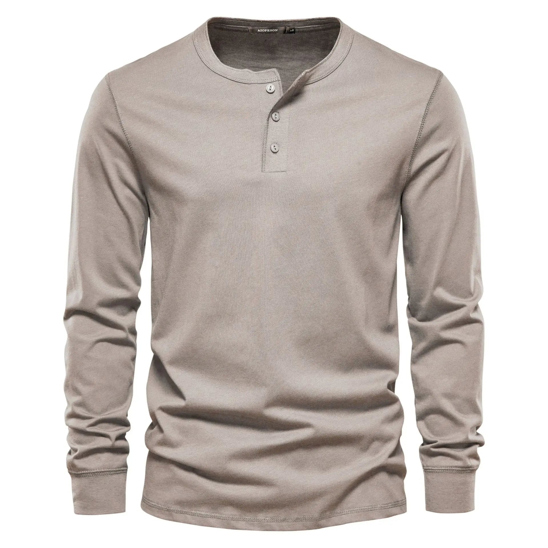 Henley-Shirt - Atmungsaktive Sanfte Mischung