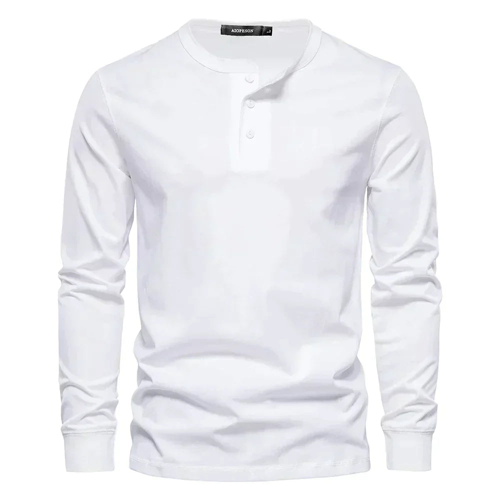 Henley-Shirt - Atmungsaktive Sanfte Mischung