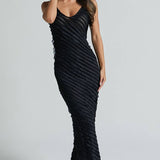 Solvi | Elegantes schwarzes Kleid