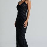 Solvi | Elegantes schwarzes Kleid