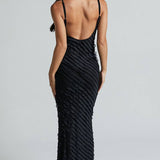 Solvi | Elegantes schwarzes Kleid