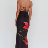 Svala | Blumenkleid ohne Träger
