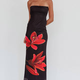 Svala | Blumenkleid ohne Träger